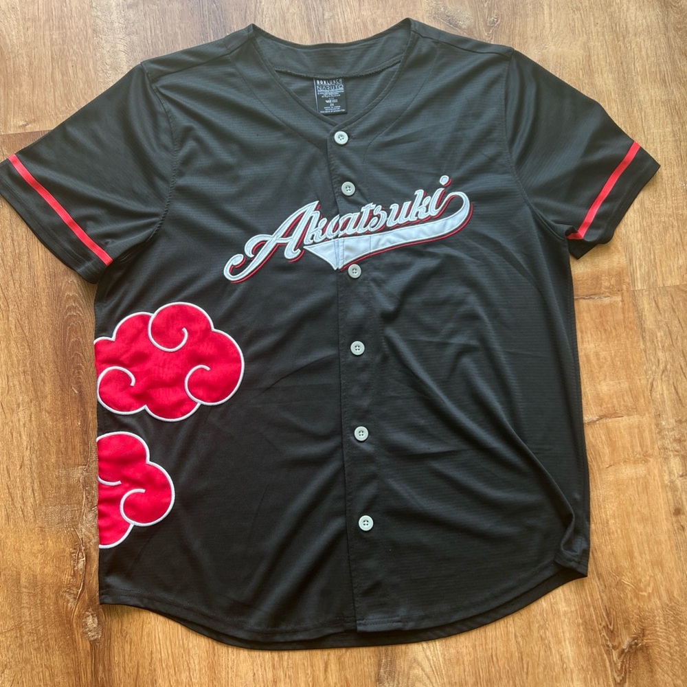Naruto Shippuden Akatsuki Baseball Jersey - BoxLunch Exclusive Men's 2XL EUC